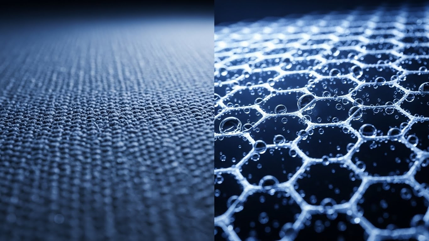 Ilustrasi penerapan nanoteknologi dalam kehidupan sehari-hari di masa depan pada struktur material.